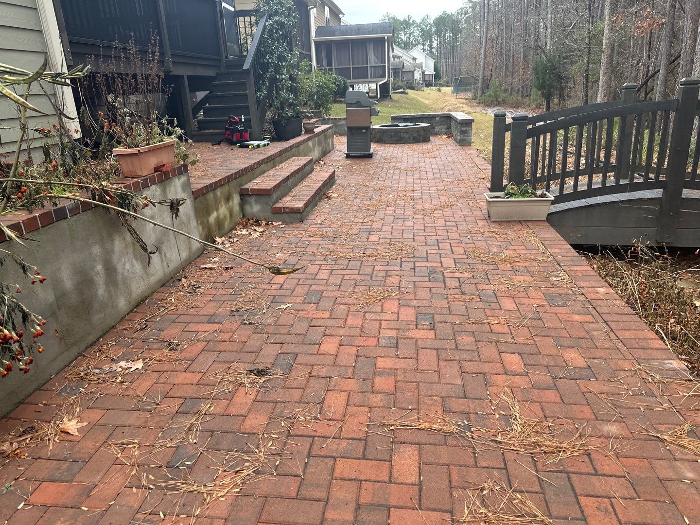 Patio and Coated Deck using Wood and Concrete Sealant by DuraSeal