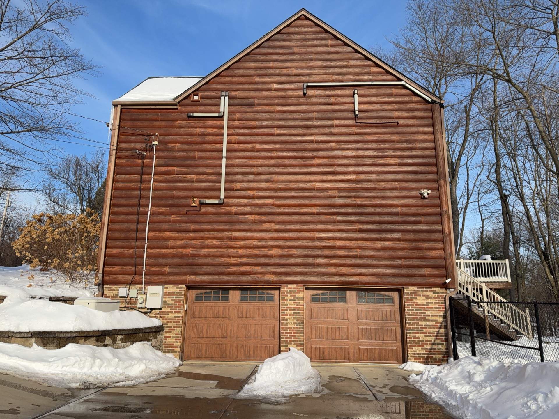 Wood Log Cabin to Everlast by Ideal Siding Pittsburgh