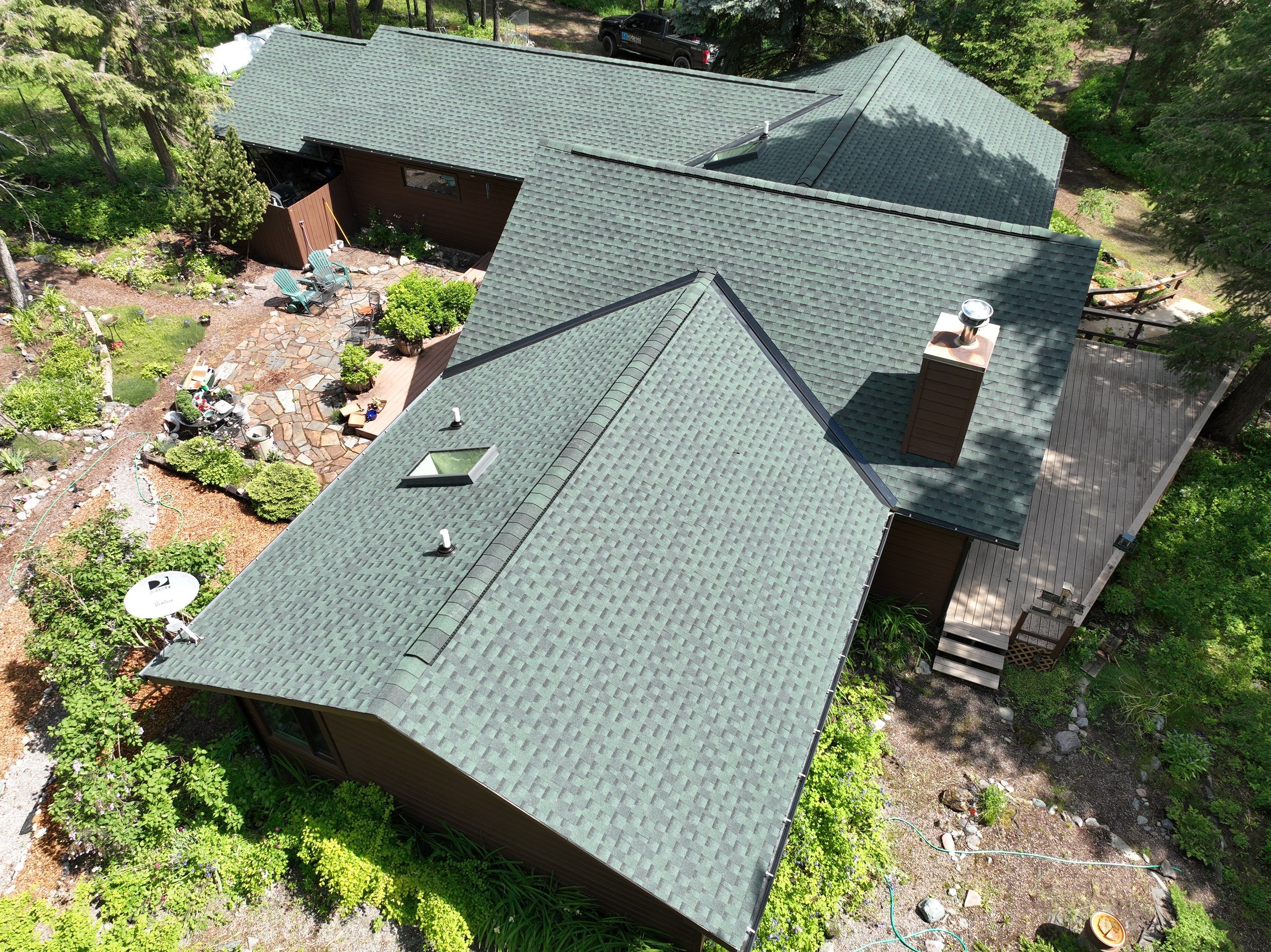 GAF Timberline HDZ - Hunter Green by Montana Roofing Solutions