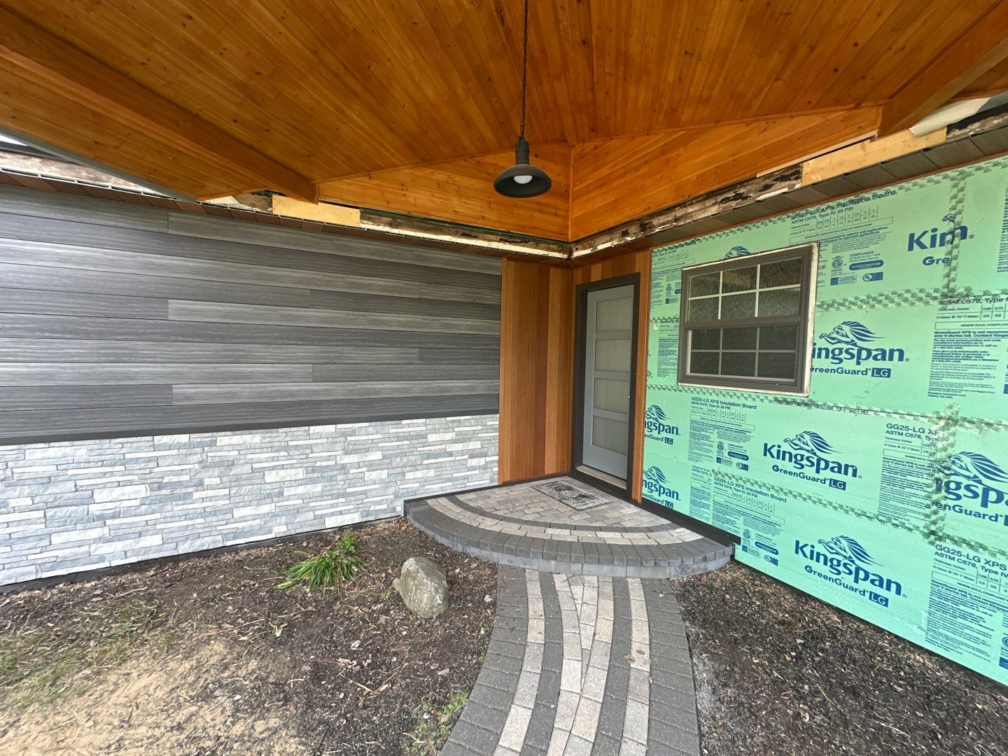 Siding Replacement using Alside Gray Oak by 180 Contractors