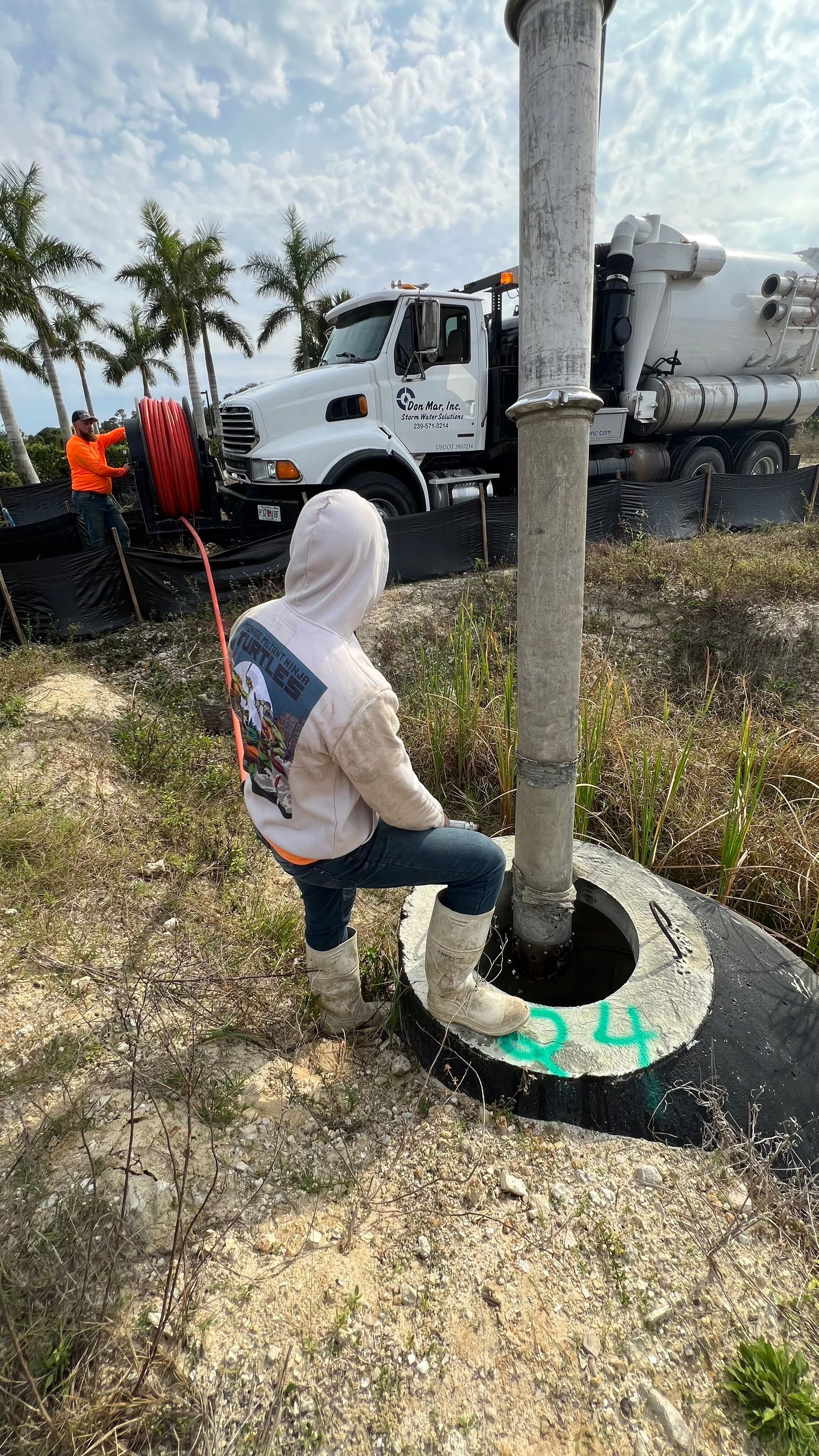 New Residential Construction Community Sewer System Cleaning by APS Power & Water