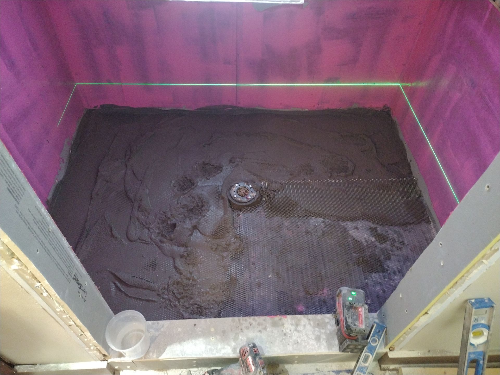 Shower Remodel & Ceiling Restoration – Correcting Water Damage and Rebuilding Right by Johnny Five Construction 