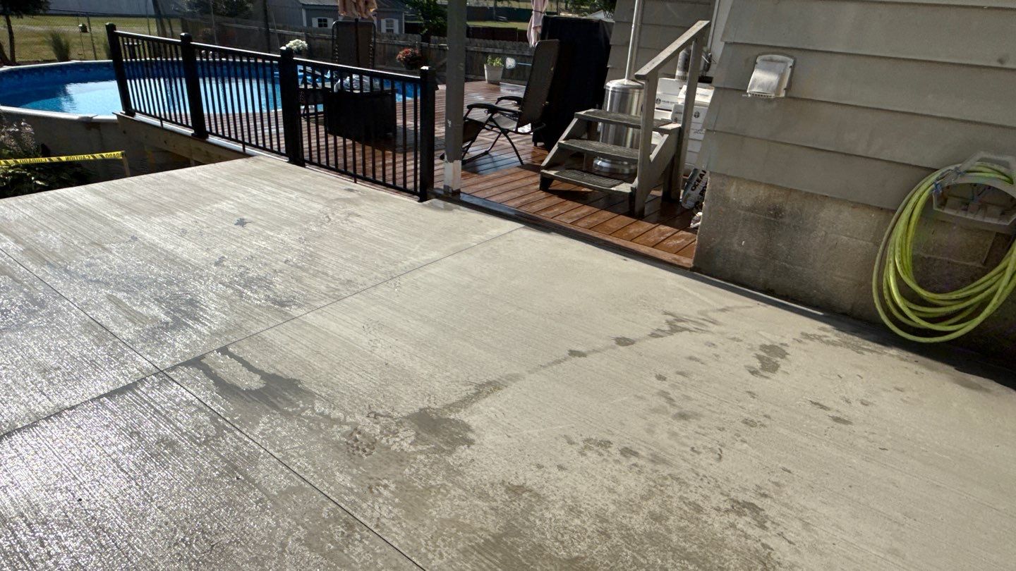 Broom Finish Patio  by NG Masonry & Construction LLC