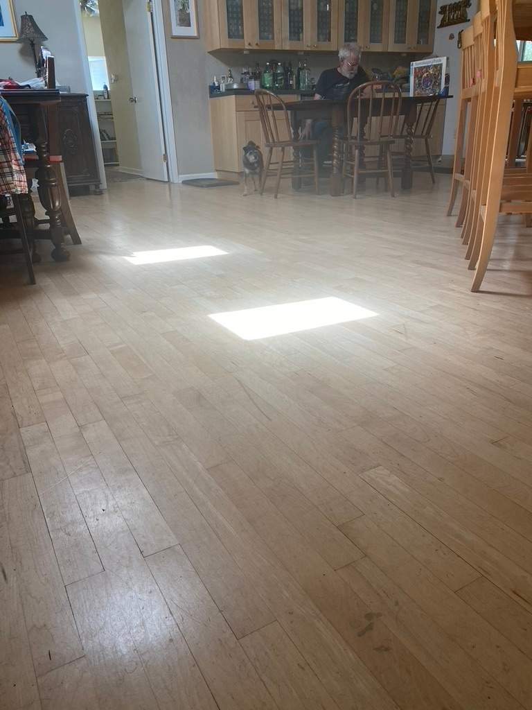 Former Gym Floors Refinished in Newcastle Residential Home by Footprints Floors South Sacramento