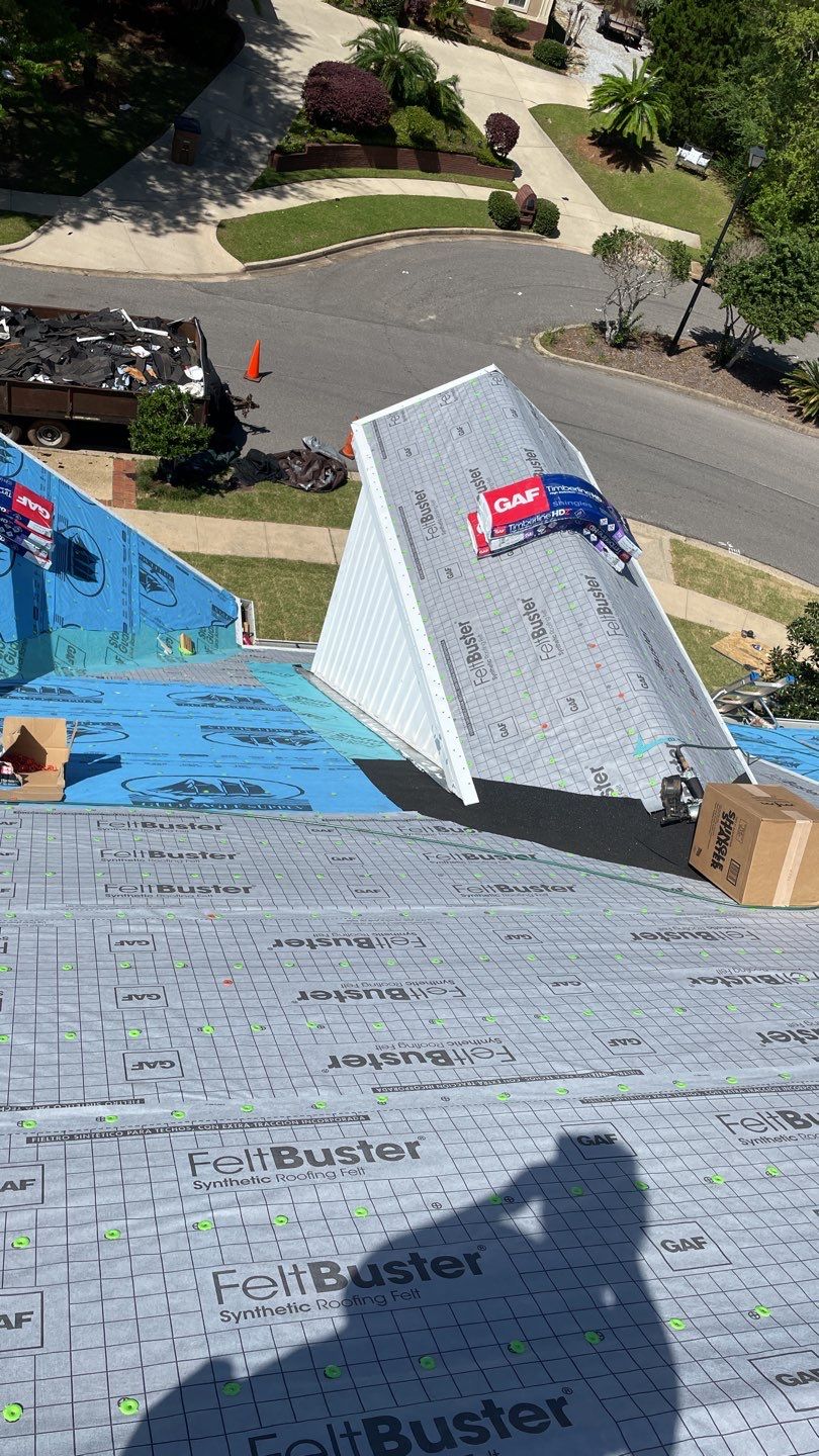 Residential Roofing Installation using Roof Replacement by American Roofing & Construction LLC