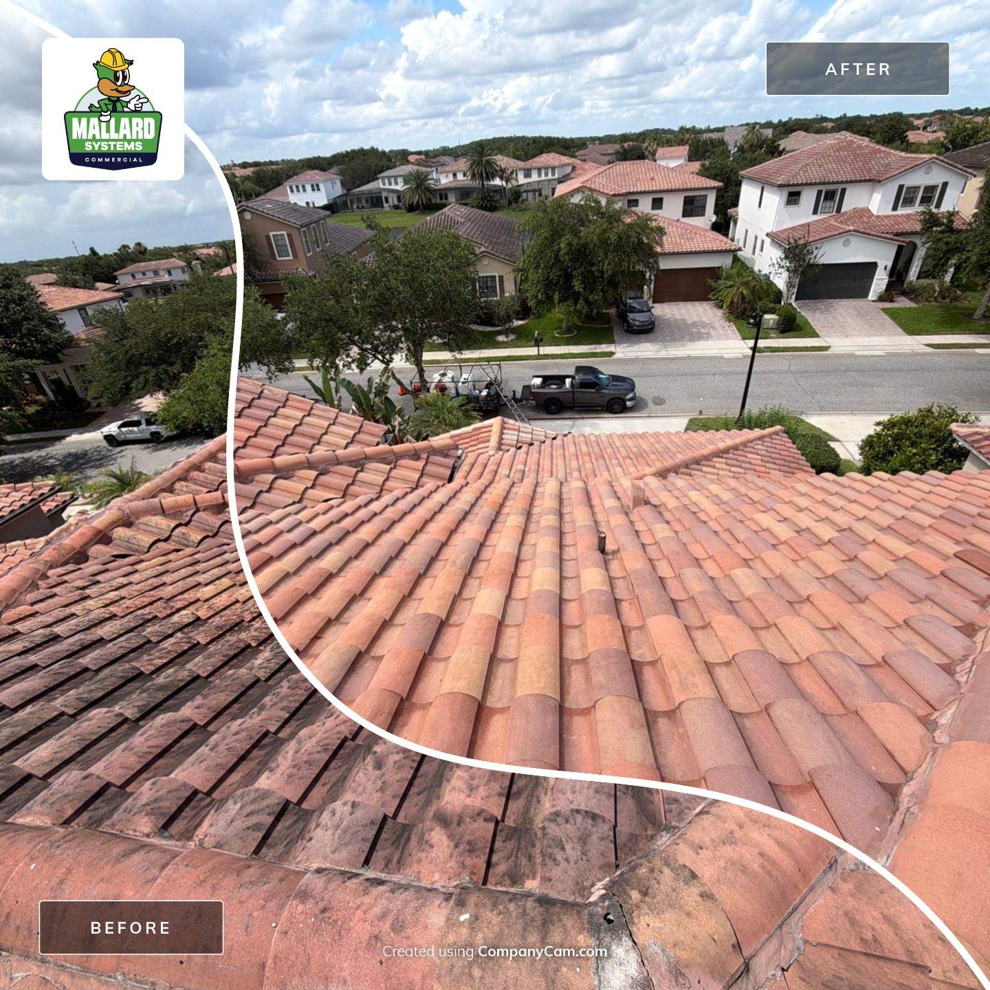 Roof Cleaning in Lake Nona Orlando by Mallard Systems