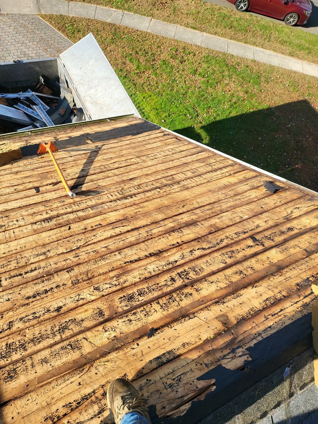 Residential Roofing Installation using Owens Corning TruDefinition Slatestone Gray by A Plus Exterior