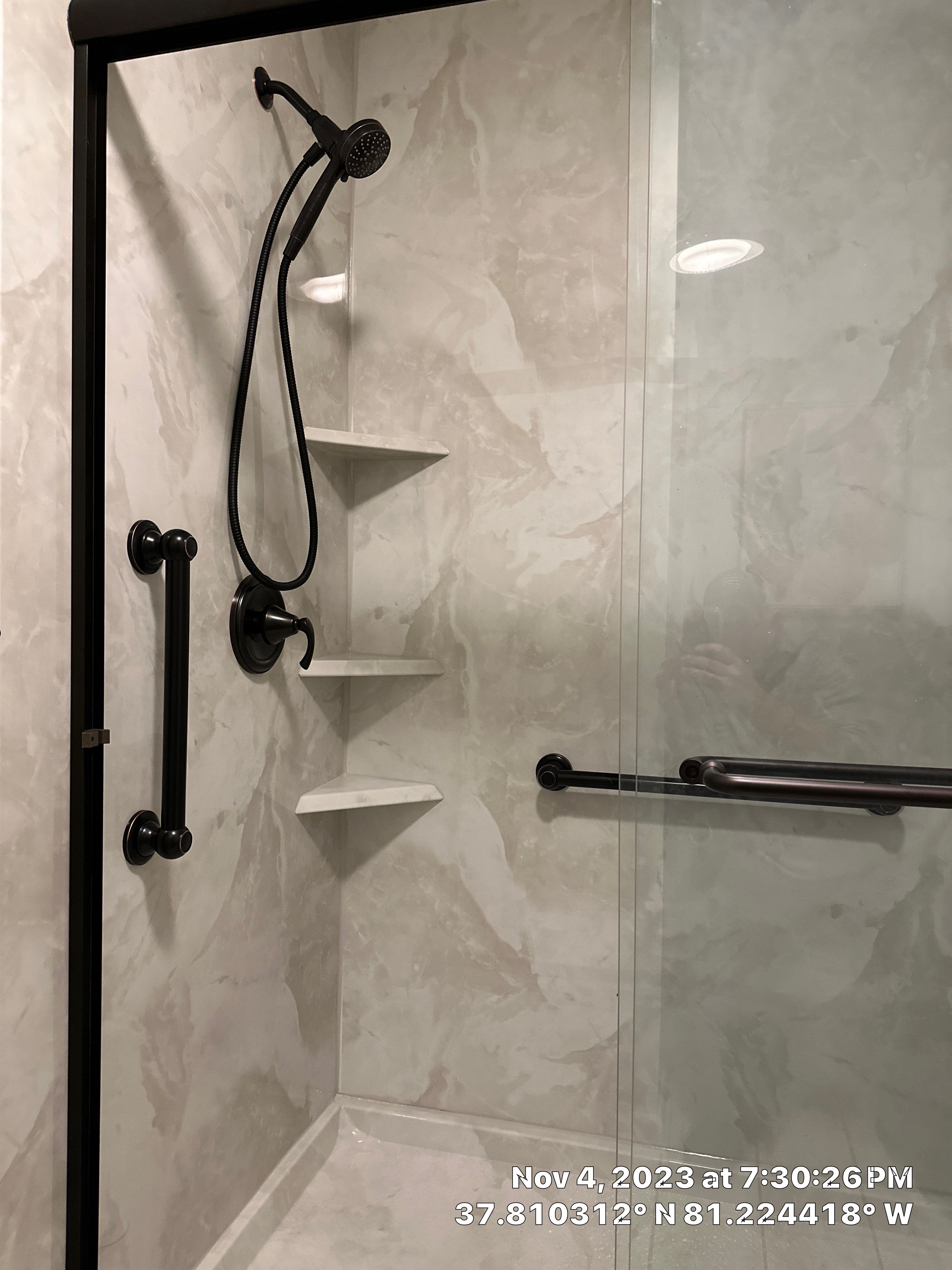 Tub to Shower Conversion using BCI Acrylic Shower System by Secure Construction Company Inc