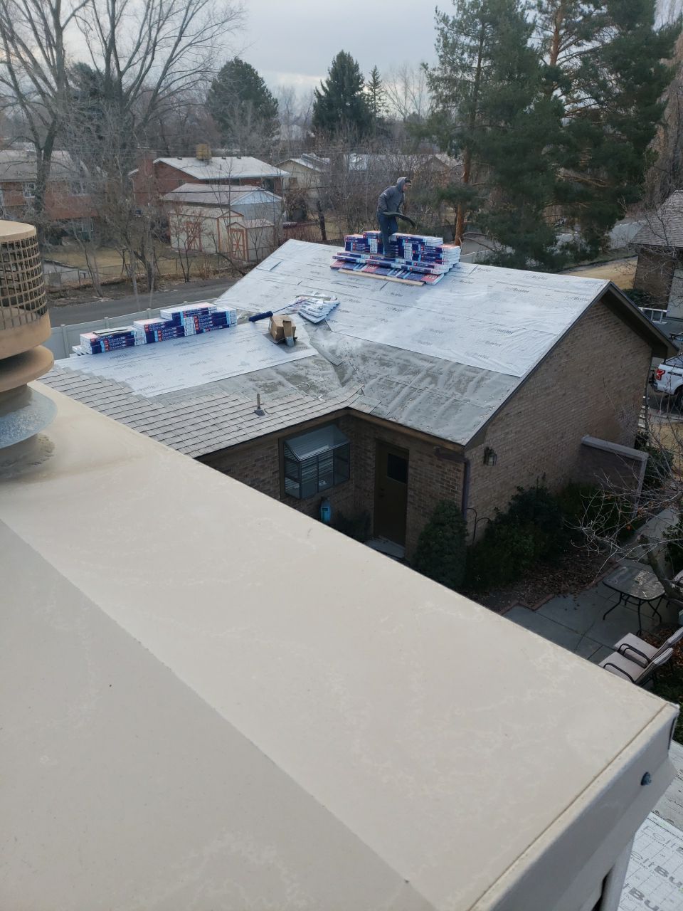 Storm Damaged Roof using GAF Timberline HDZ - Lifetime Shingle by The Roof Doctor