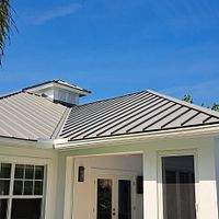 24ga 1.5" Mechanical Seam Slate Gray by Total Roofing System The Metal Roof Experts