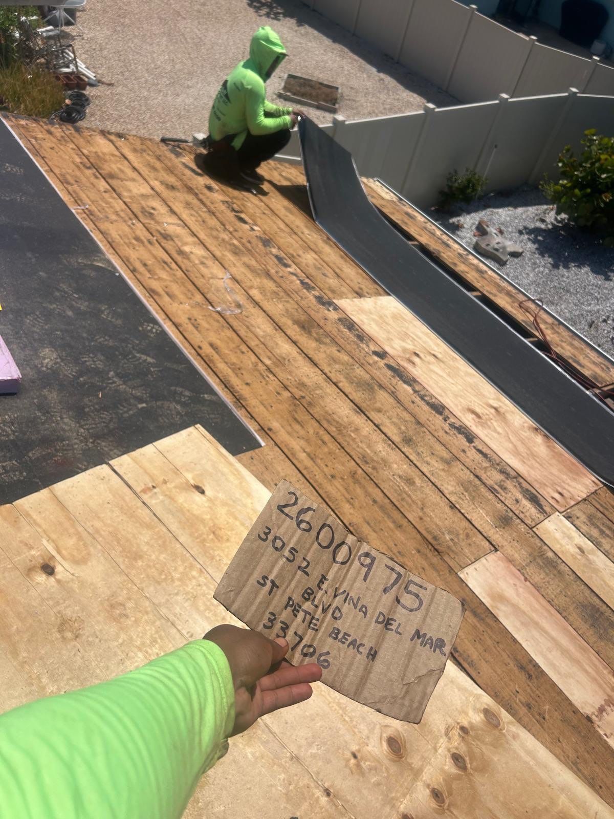 Project in St. Pete Beach 33706 by Mitchell Roofing Company LLC 