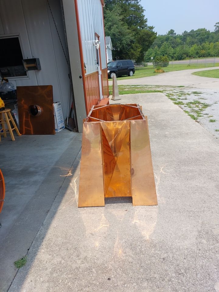 Chimney Chase using Copper by Gallop Roofing & Remodeling, Inc.