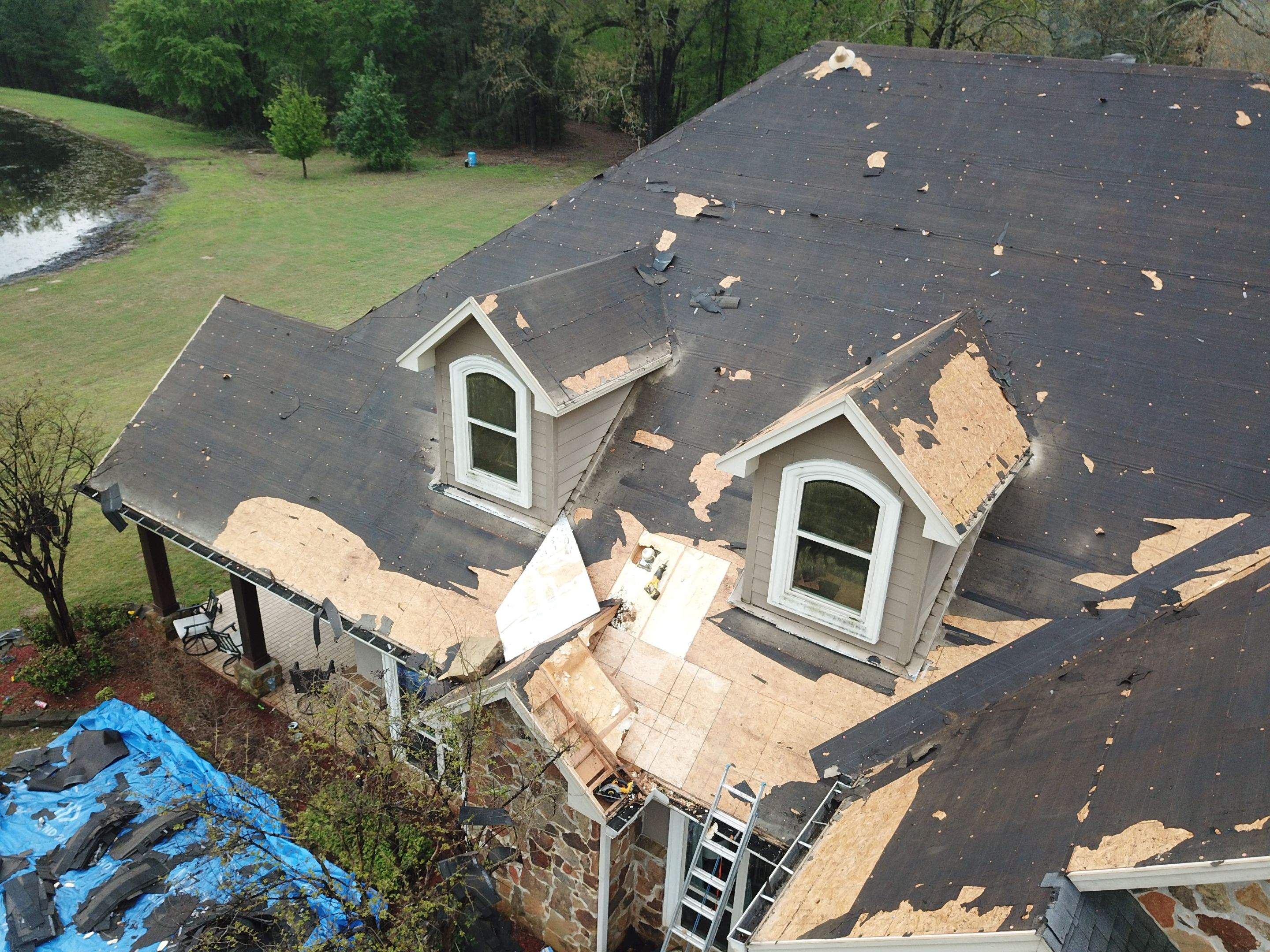 Residential Roofing Installation using Malarkey Architectural Vista Shingles by Hostetler Roofing