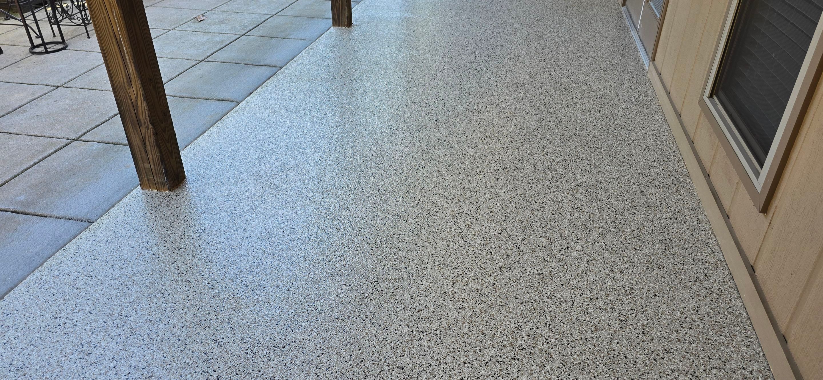 Garage & Patio Using Desert by Elite Floor Solutions