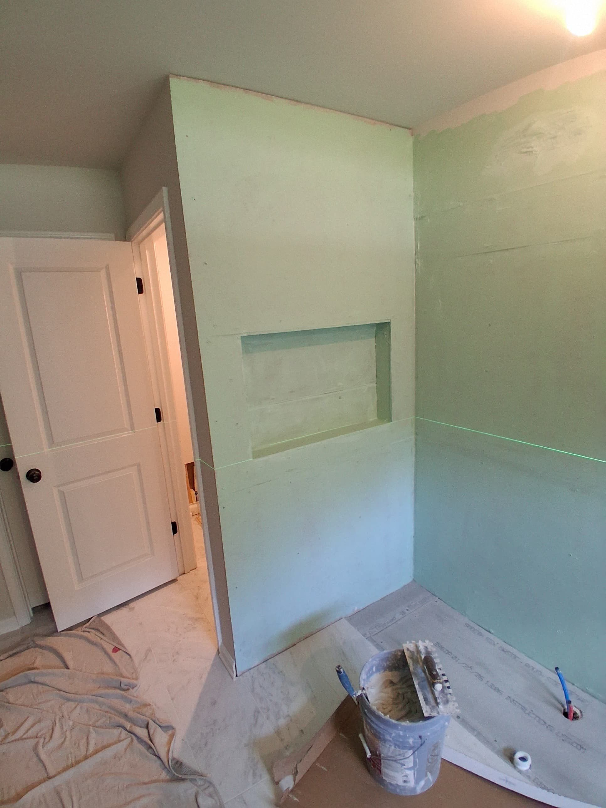 Master bathroom renovation using Free standing tub by Prudencio