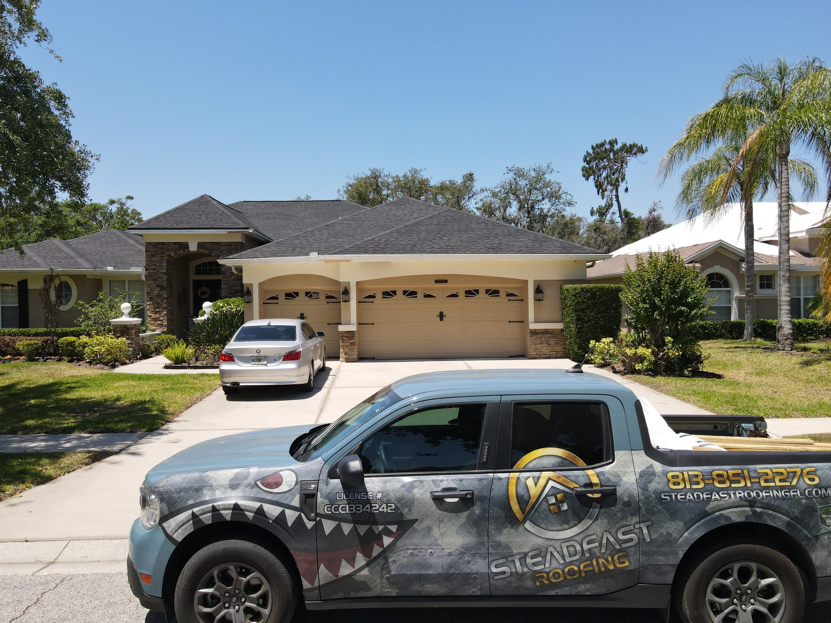 Roof Replacement in Brandon, FL. by Steadfast Roofing