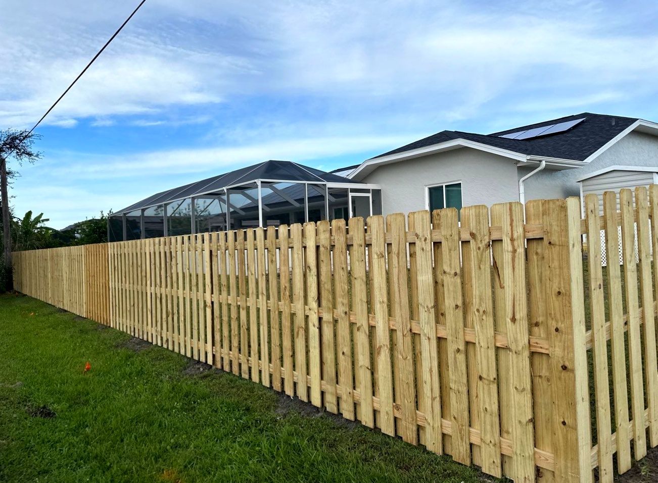 Wood Fence Installation using Wood Pressure Treated Fence  by Asap fence and gates, LLC