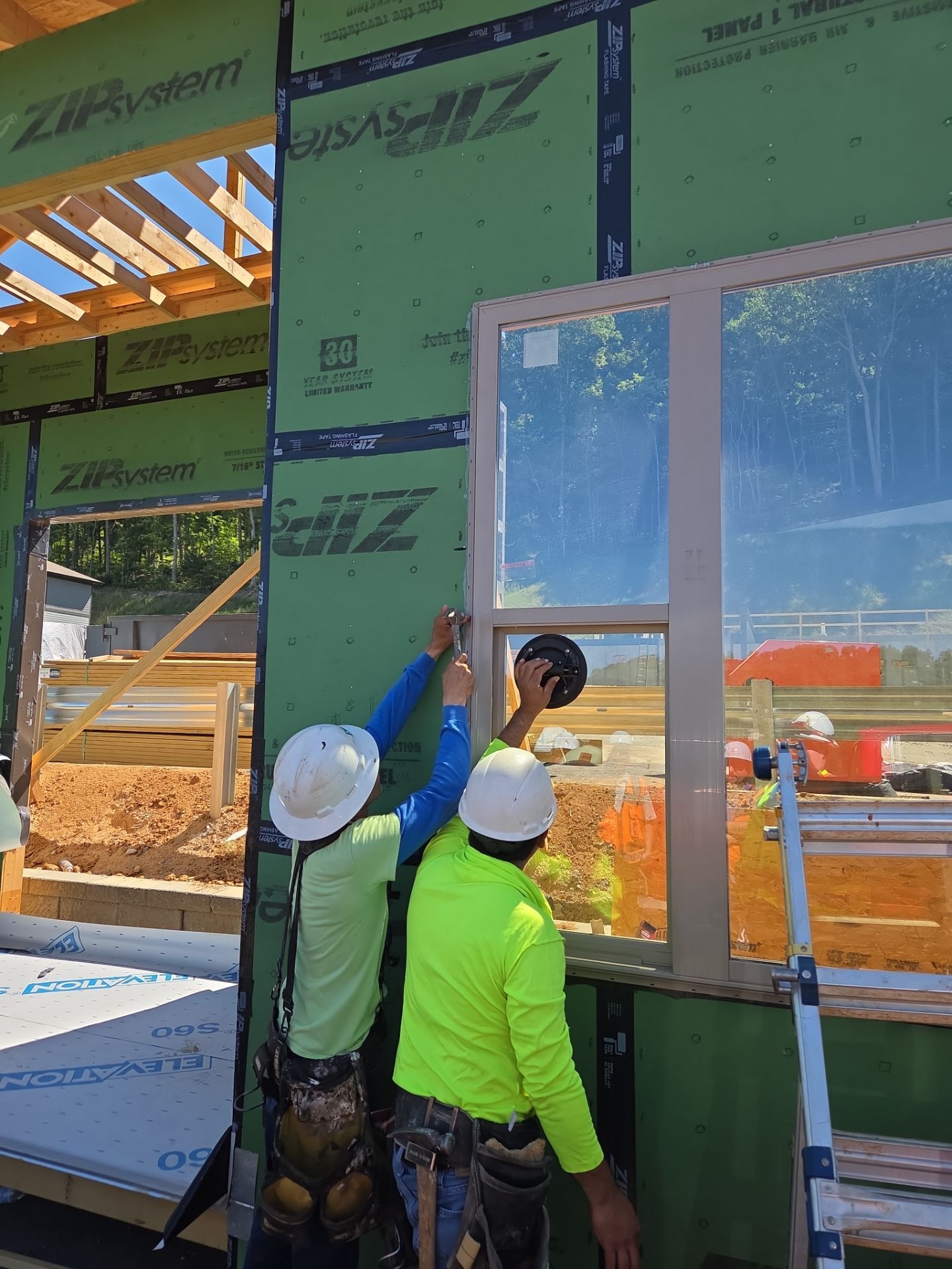 Mock-up Installation Progress by A3 Architecture, LLC
