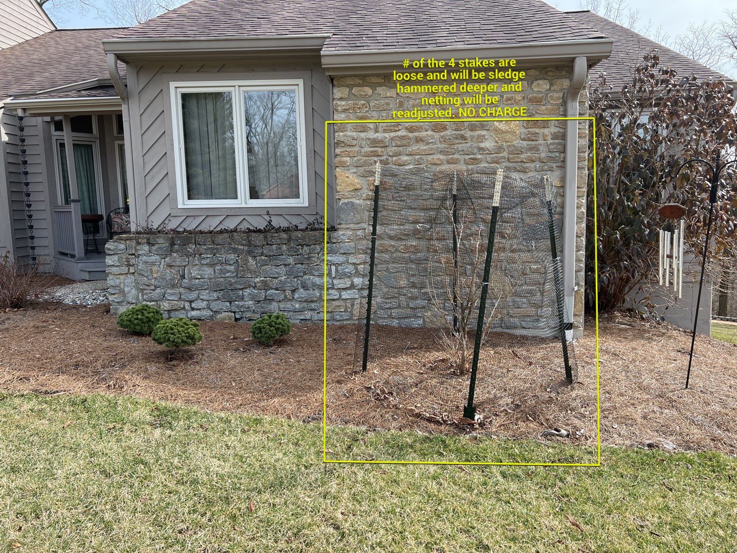 Spring Clean Up using Pine Straw by Reisenberg’s Lawn & Landscape, LLC