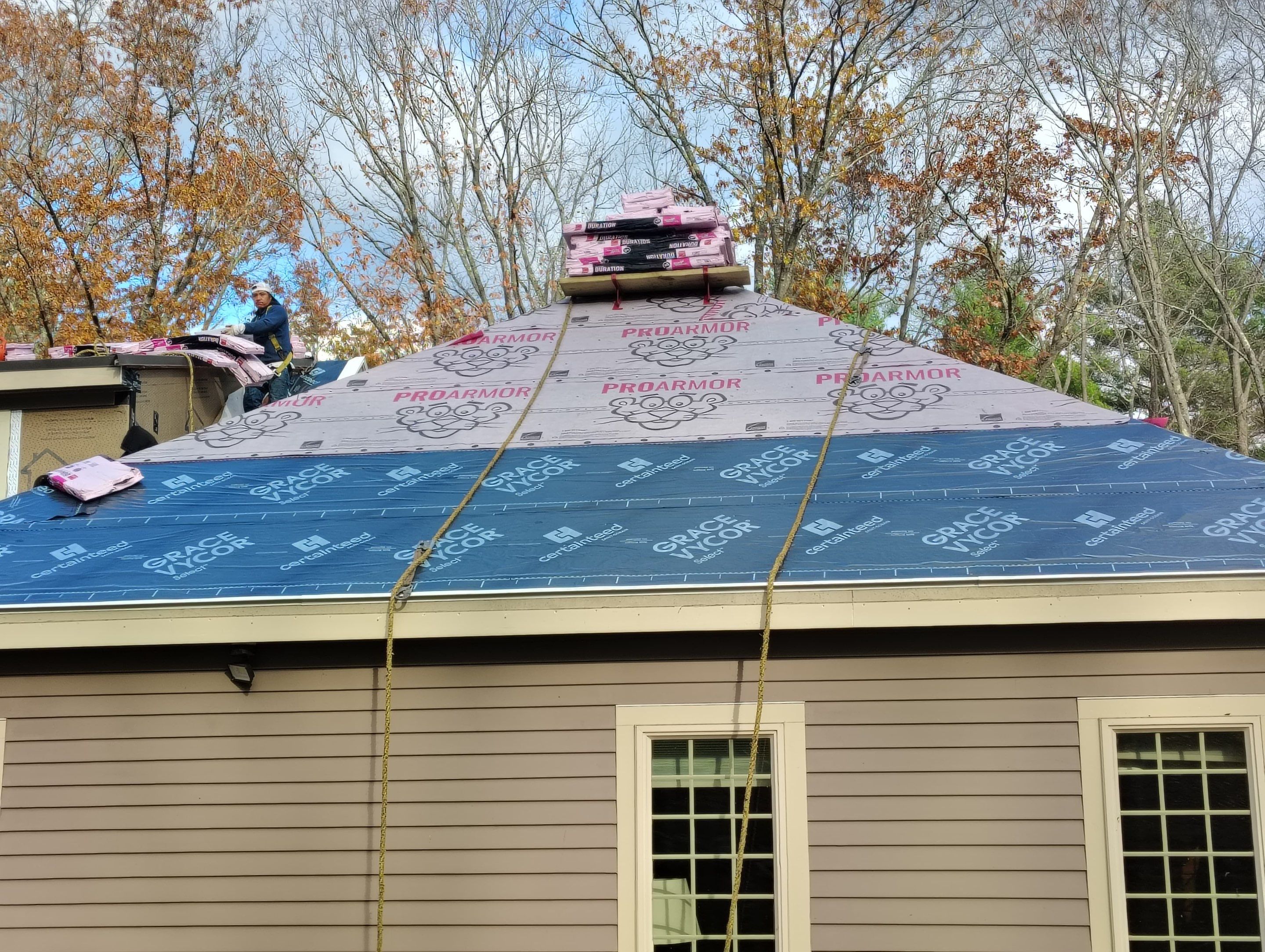 Complete House & Barn Roof with 13 Skylight Reflashing + EPDM Repairs by Mighty Dog Roofing of Greater Middlesex County