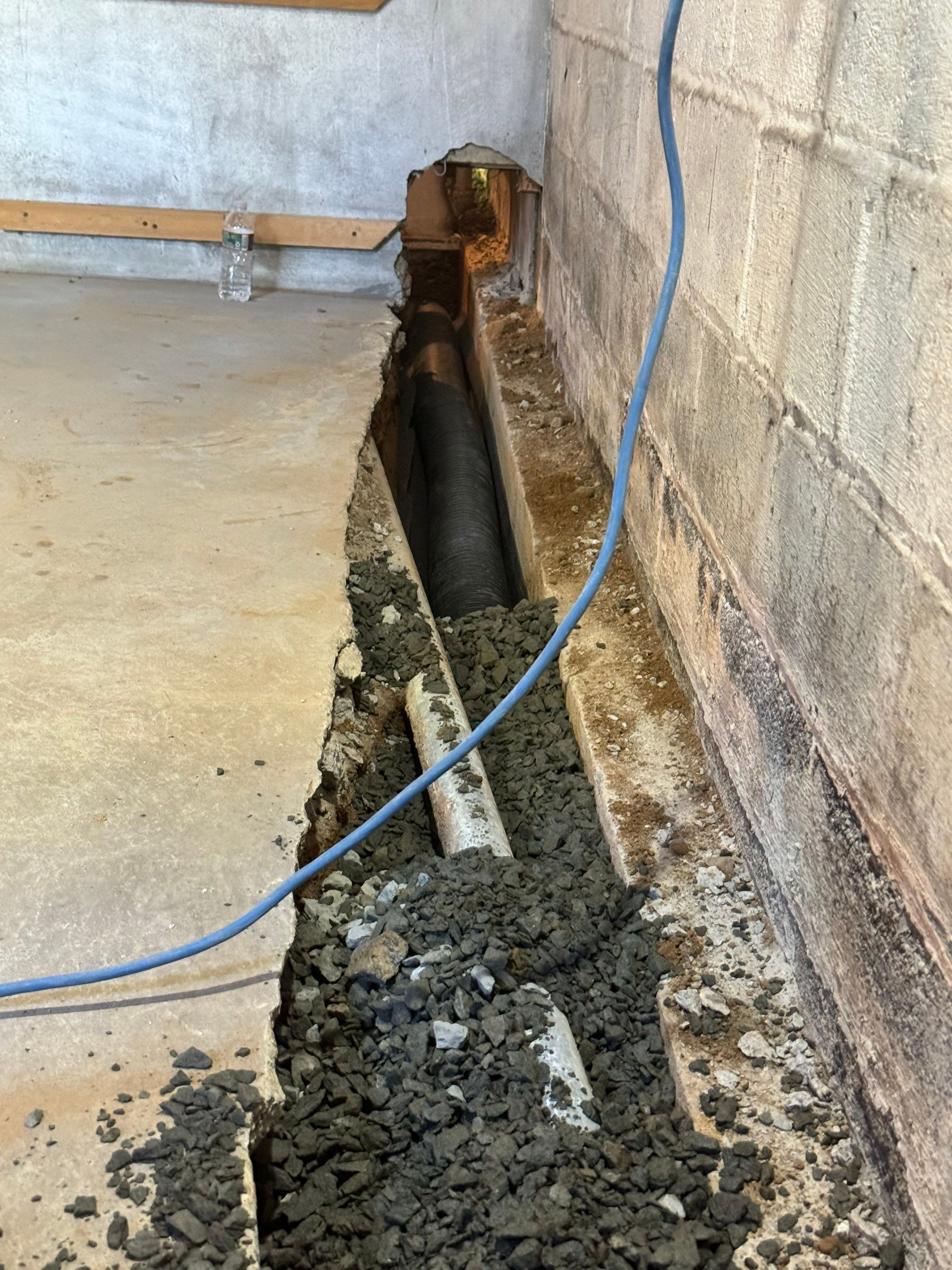 Interior French Drain Washington Township, NJ by Pure Service Pro, LLC 