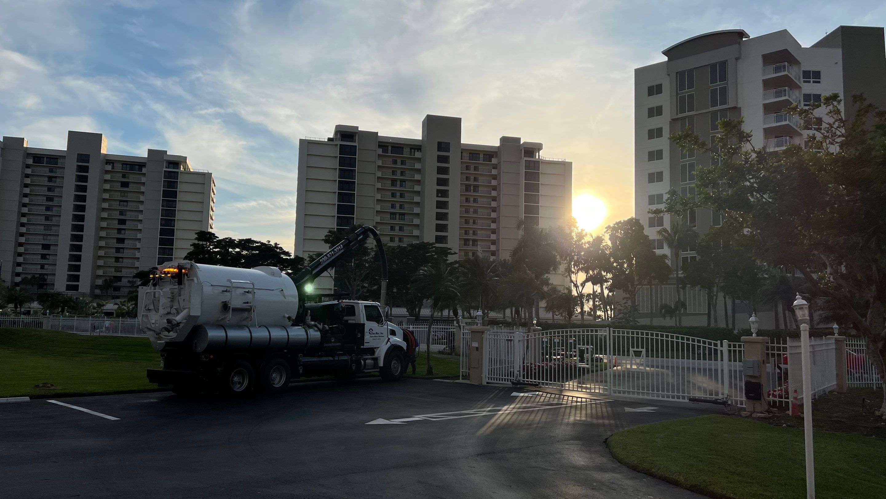Condo Storm Water System Cleaning and Maintenance From Hurricane Ian by APS Power & Water