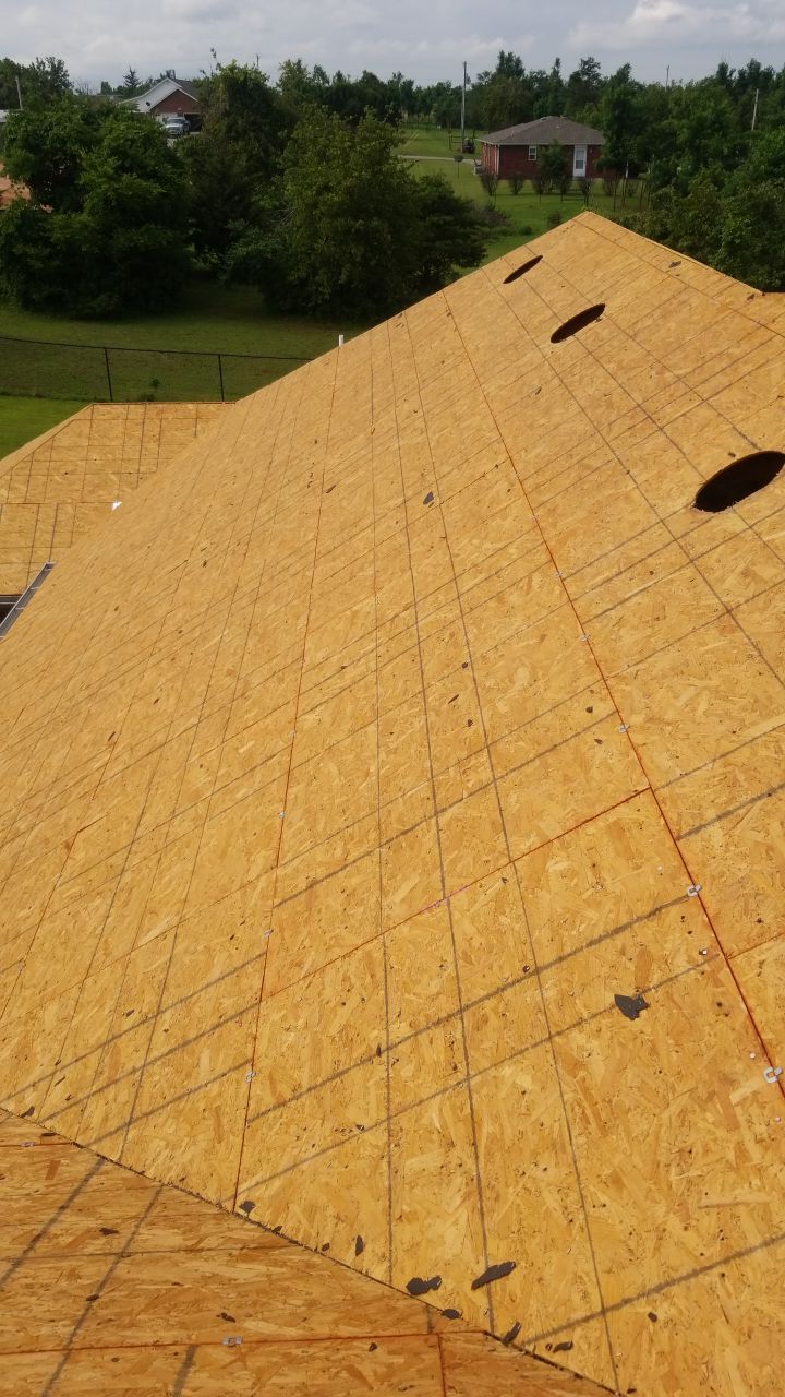 Reroof using GAF HDZ Weathered Wood by Castillo Roofing