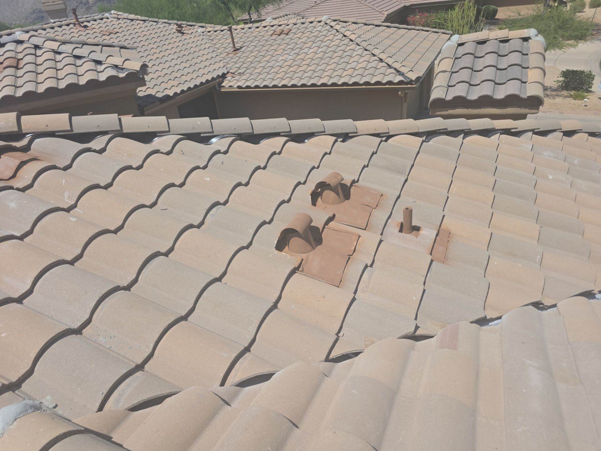 New underlayment and tile reset in Scottsdale. by Weather-Tite Roofing