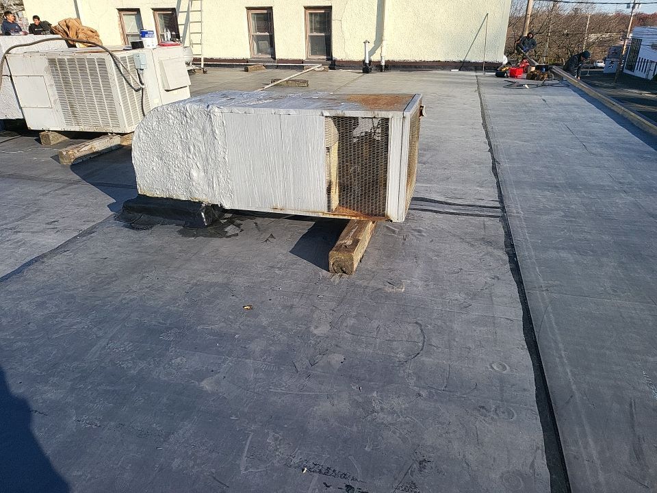 Commercial Roofing Installation using EPDM  by A Plus Exterior