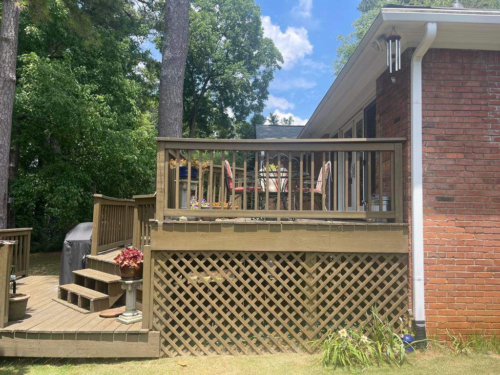 Wood Deck Resurface with Privacy Wall in Buckhead, GA by Nelson Exteriors