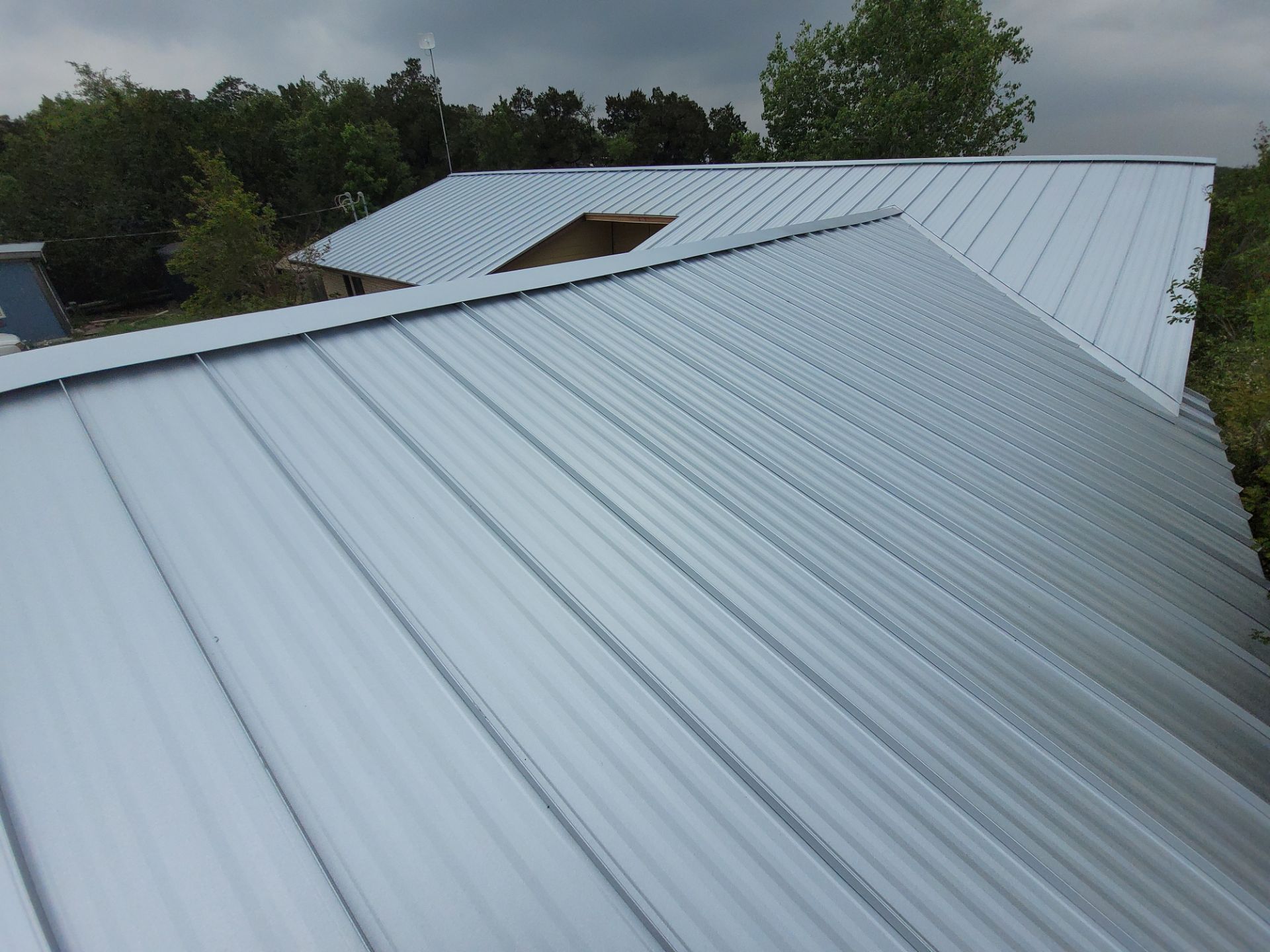 Galvalume Standing Seam offers a 45-year finish warranty! by Oakwood Roofing and Construction, LLC