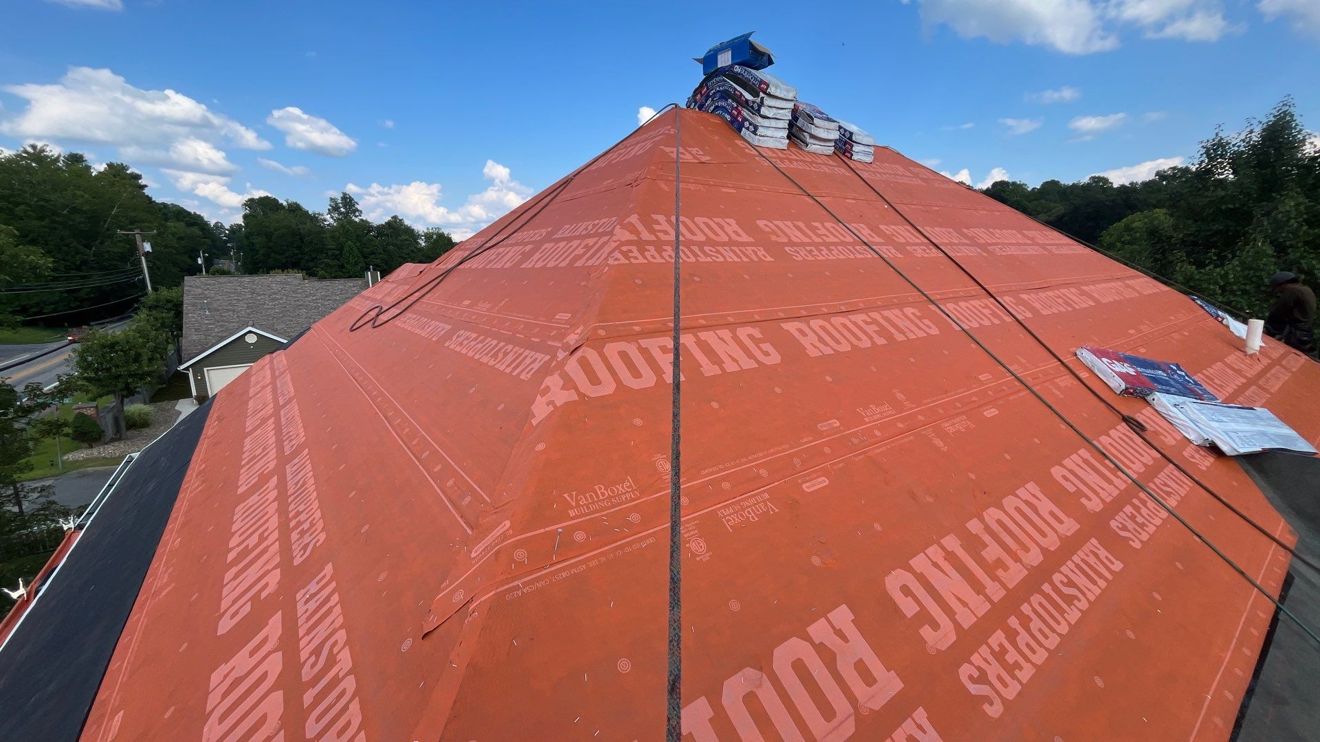 Residential Roofing Installation using GAF Timberline HDZ Pewter Gray by Rainstoppers Roofing
