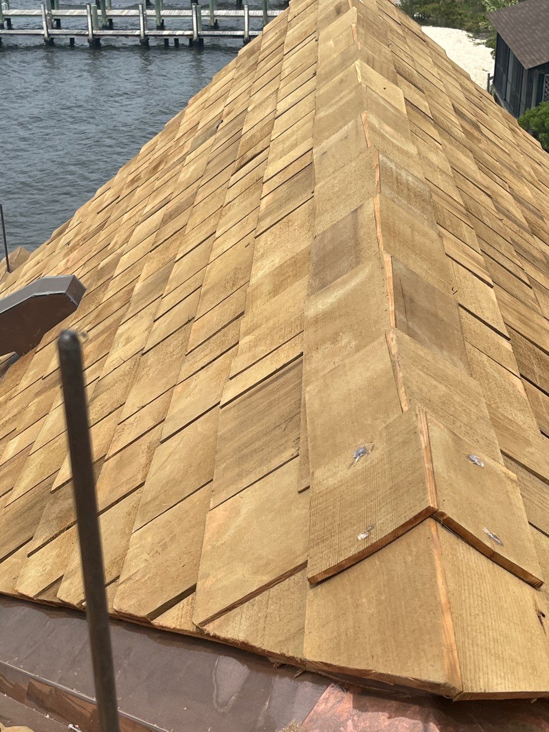 Residential Roofing Installation using Cedar Shakes by CMNG LLC