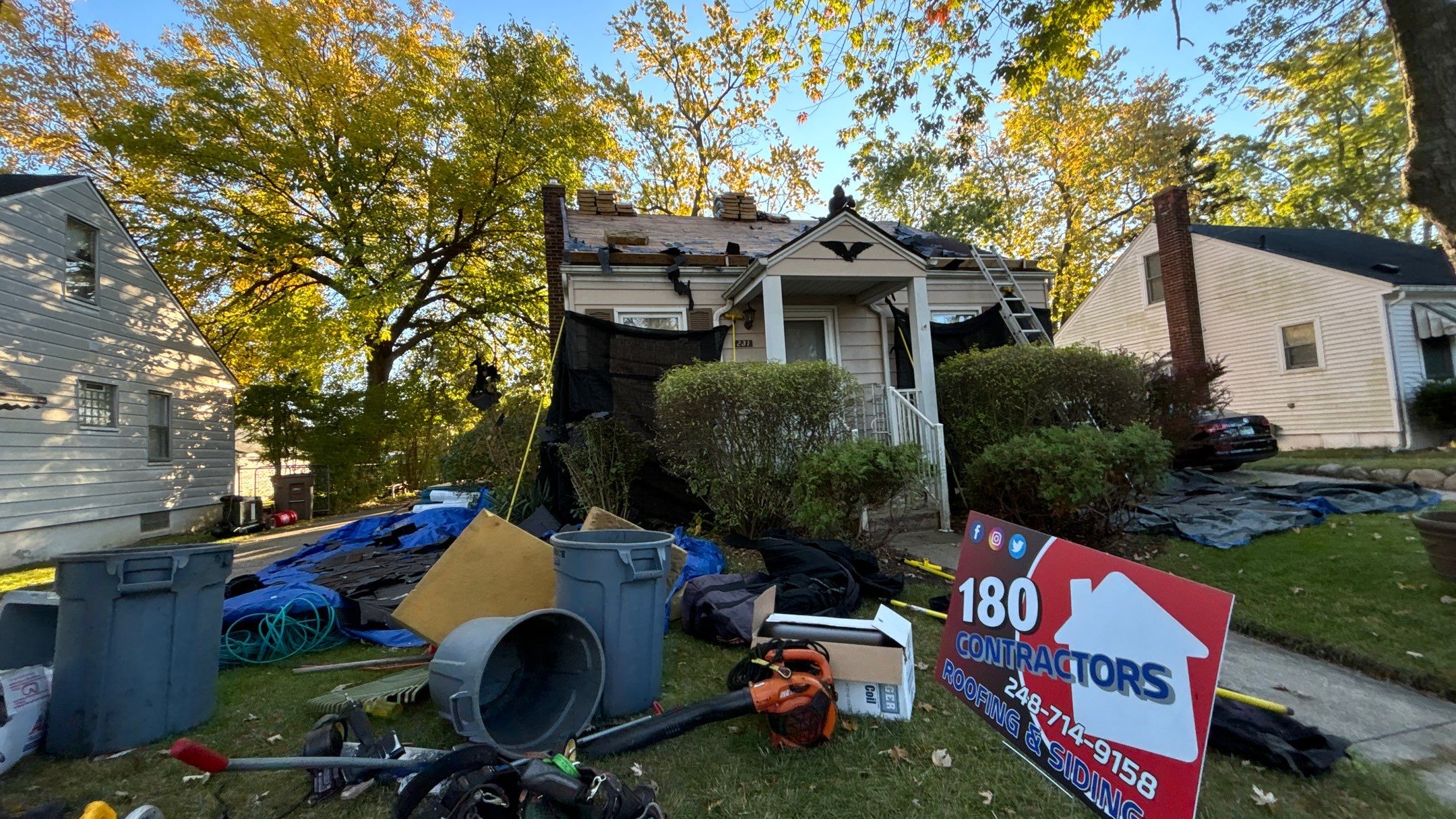Roof Replacement using CertainTeed Landmark by 180 Contractors