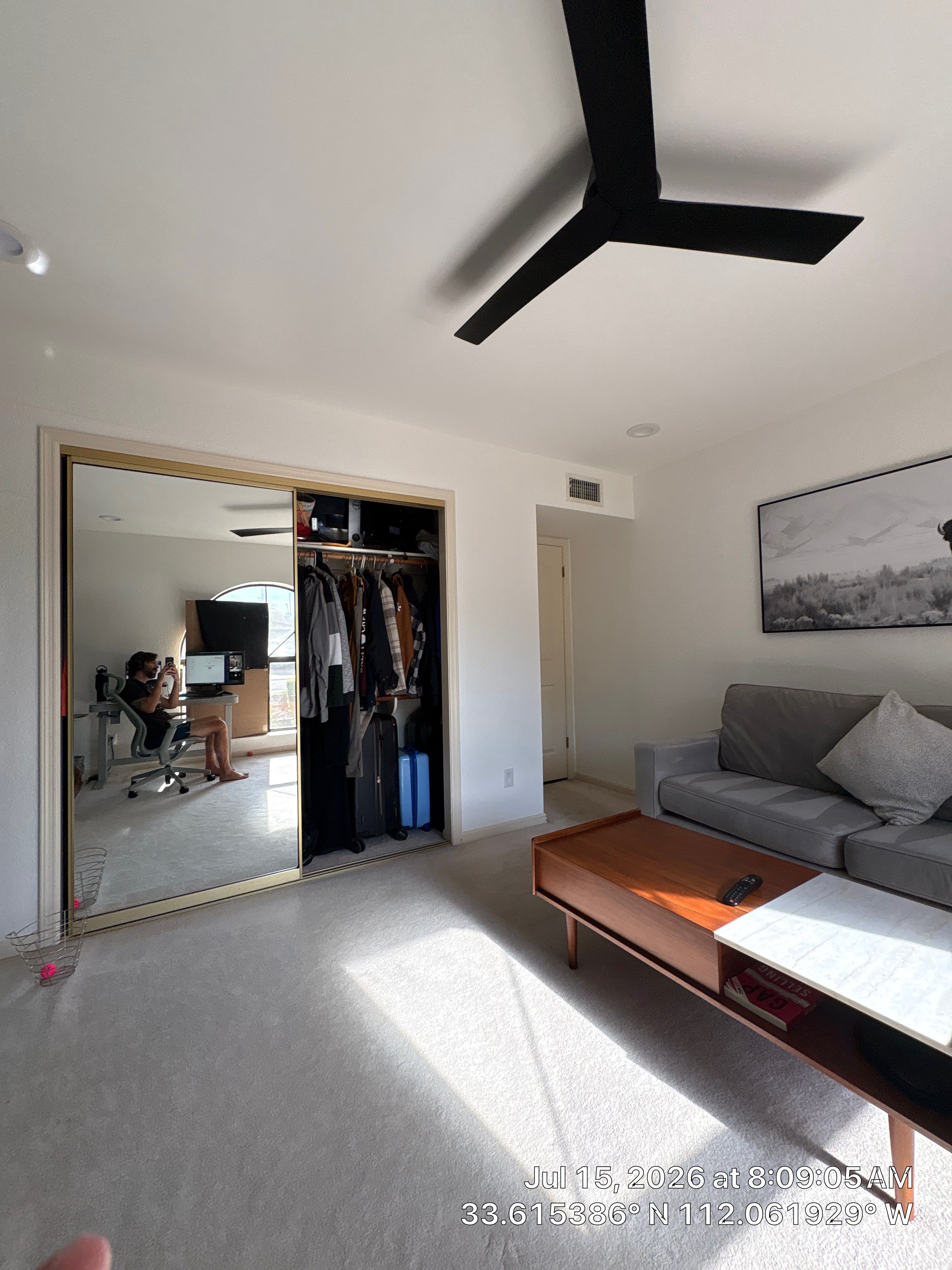 Modern Home Office and Indoor Putting Green Setup in Phoenix by CompanyCam Sales Demo