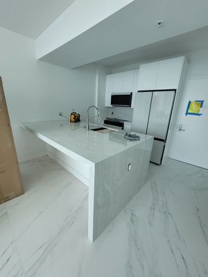 Modern High-Rise Interior Renovation and Custom Tile Installation in Miami