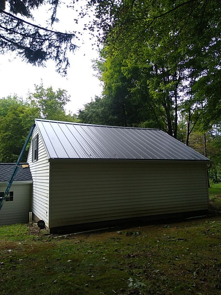 New CertainTeed Presidential Shake Roof with Standing Seam Accents  by Runyon & Sons Roofing