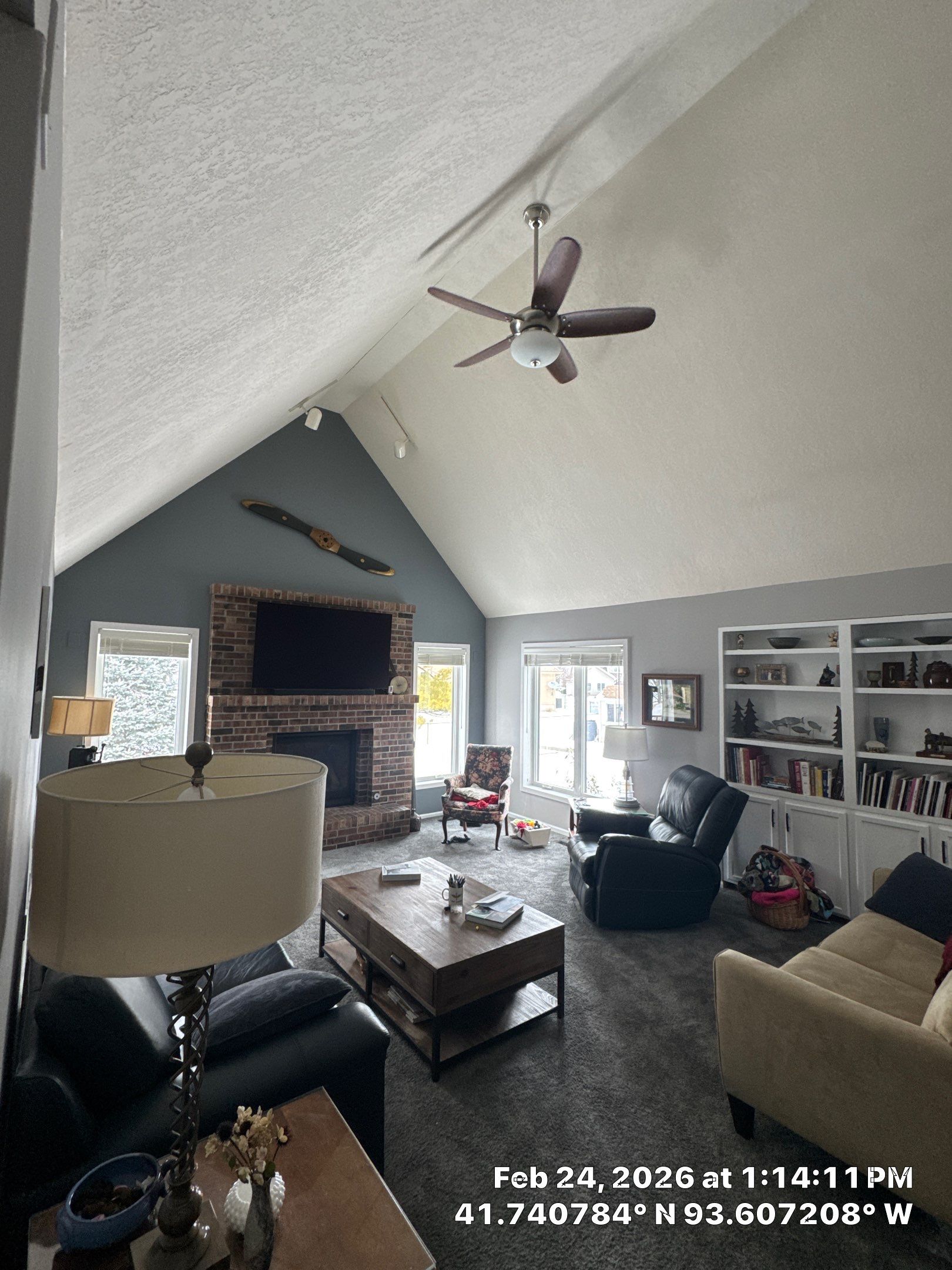 Residential Interior Repaint Walls After Drywall Work Done by Midwest Paint LLC