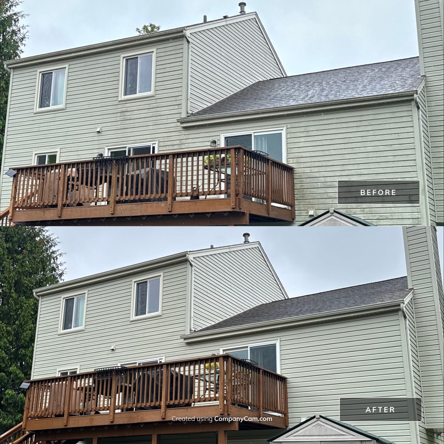 Project in Island Lake by Simmons Power & Soft Washing