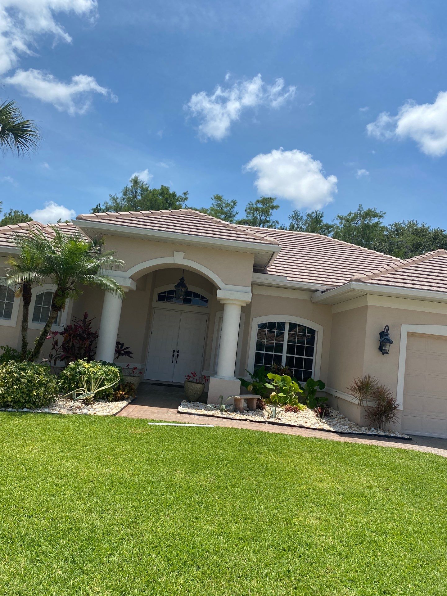 Seamless Gutter Upgrade Before & After in Bonita Springs FL by Gutter Professors