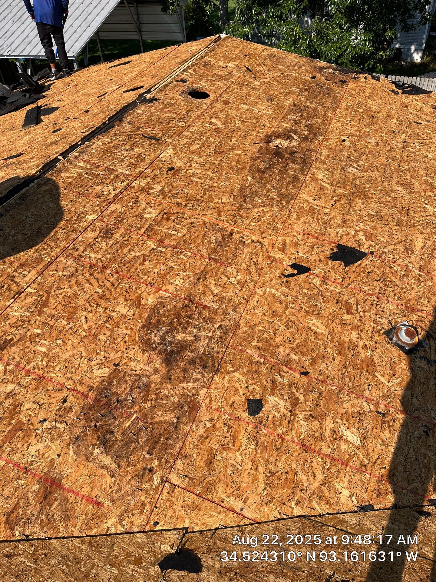 GAF Timberline HDZ Roof Replacement and Decking Repair in Hot Springs by Temple Roofing and Exteriors