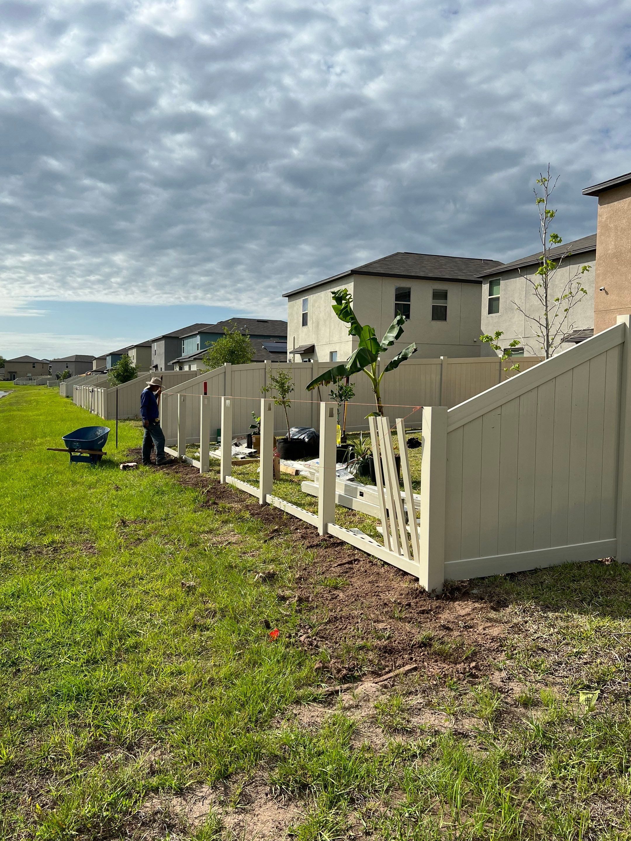 Sun City Center, FL 6ft. Tall Tan Vinyl Privacy Fence by Asap fence and gates, LLC