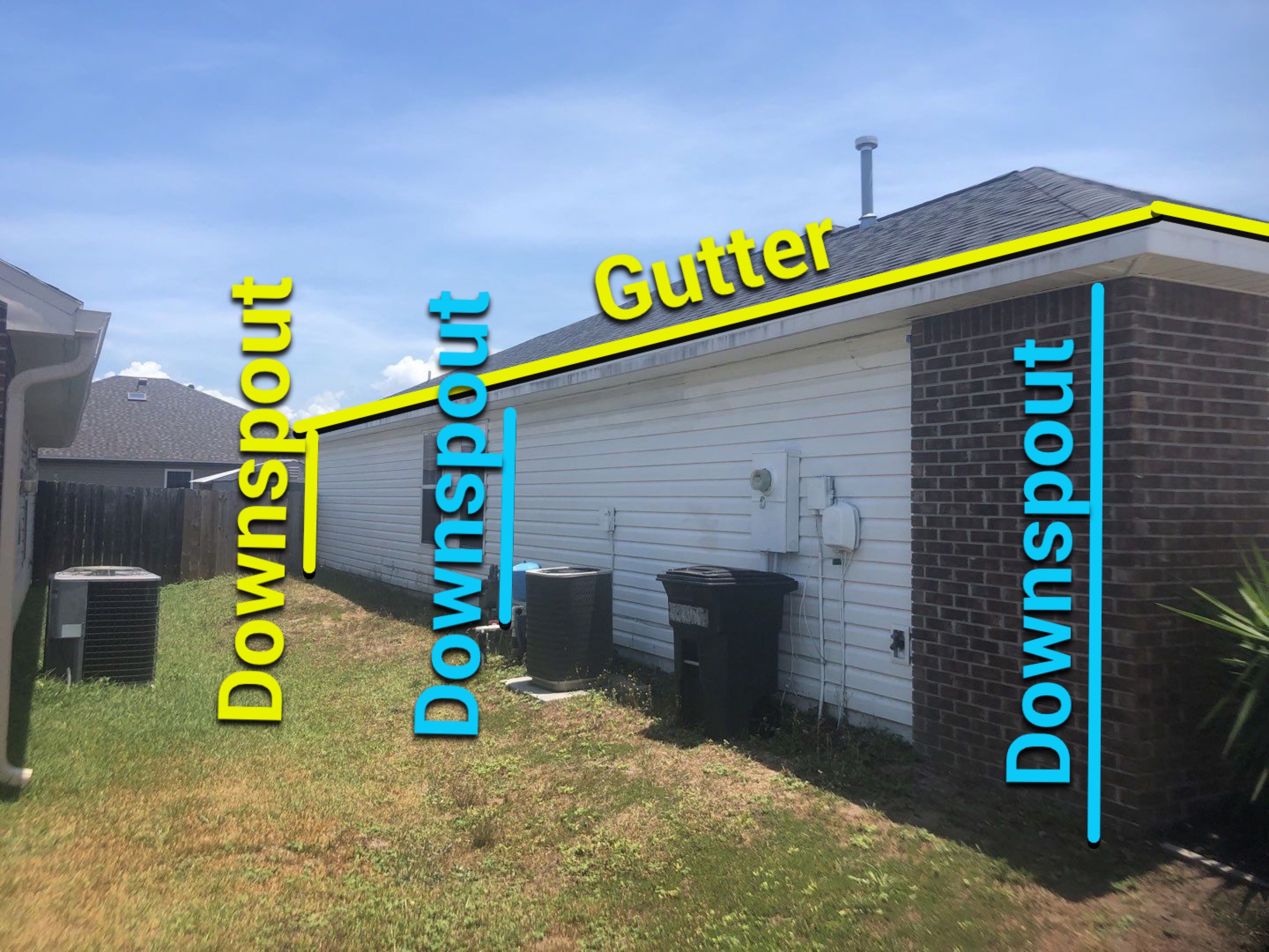Gutter Installation using K-Style Seamless Gutters by Gutter Professors