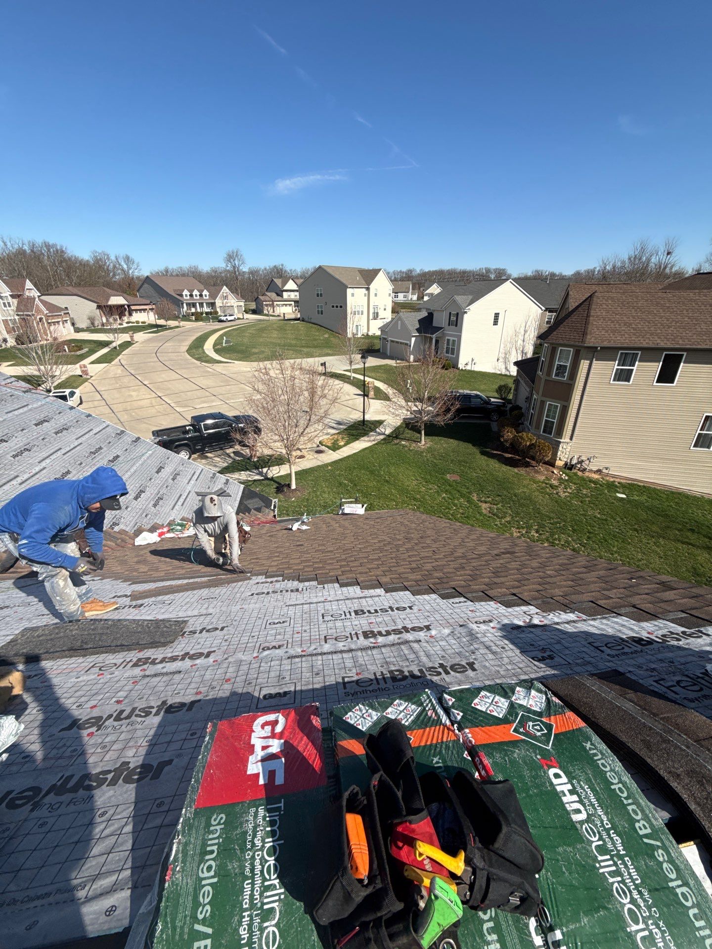 GAF Timberline Shingle Roof Replacement and Siding Repair in Wentzville by Acute Roofing And Exteriors