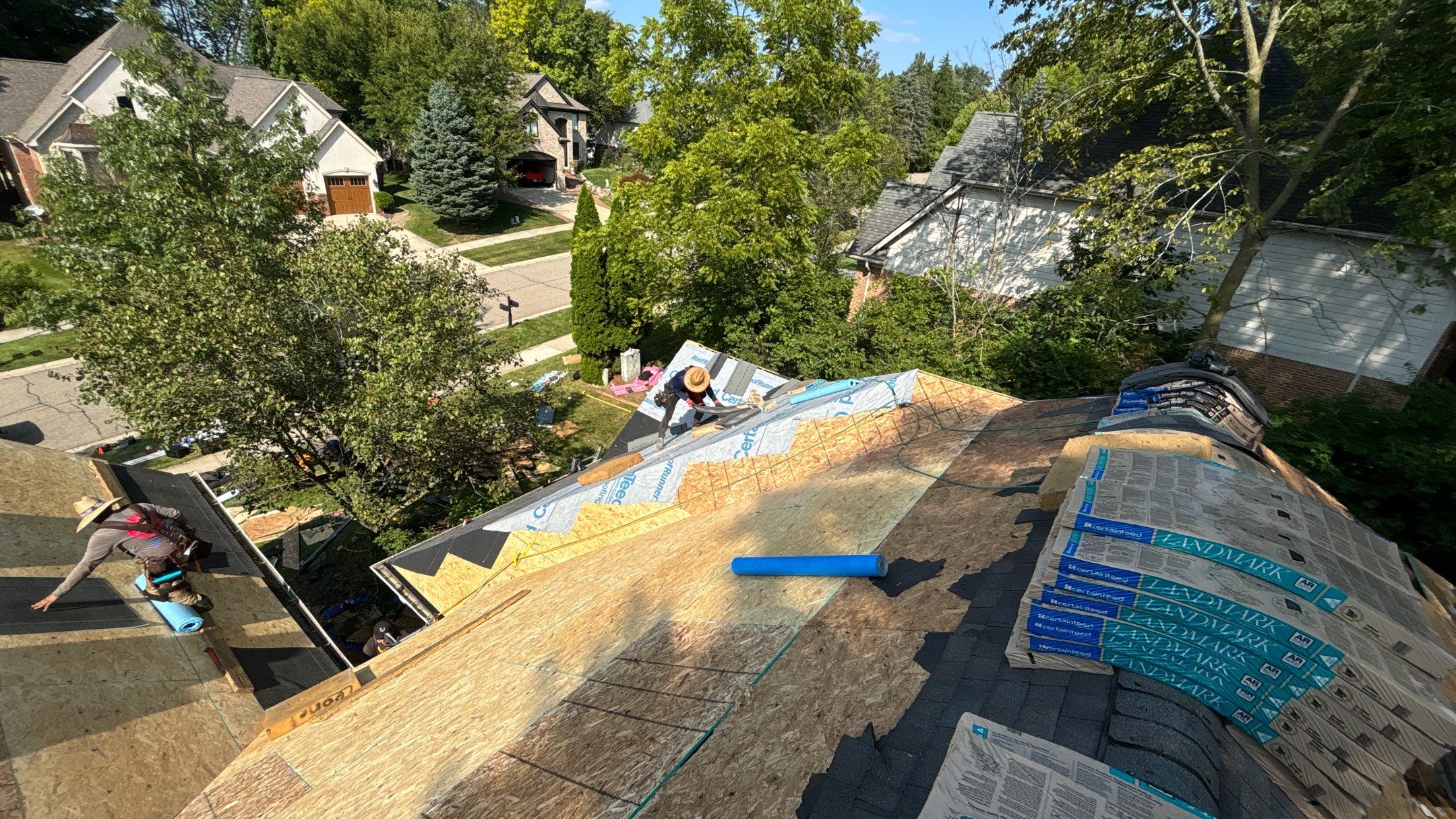 Roof Replacement using CertainTeed Landmark by 180 Contractors