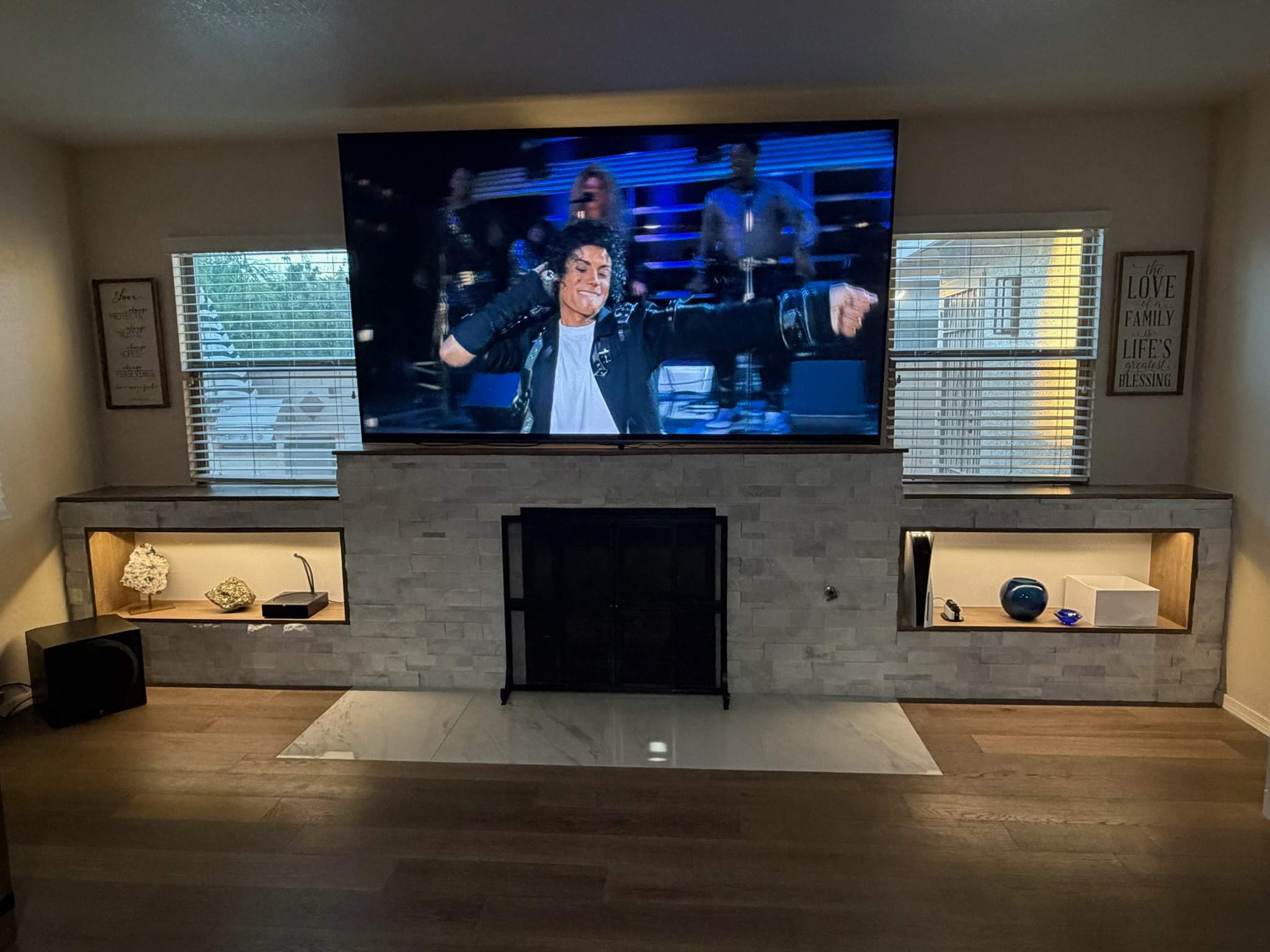 Meadview Fireplace Remodel by Workman Company LLC 