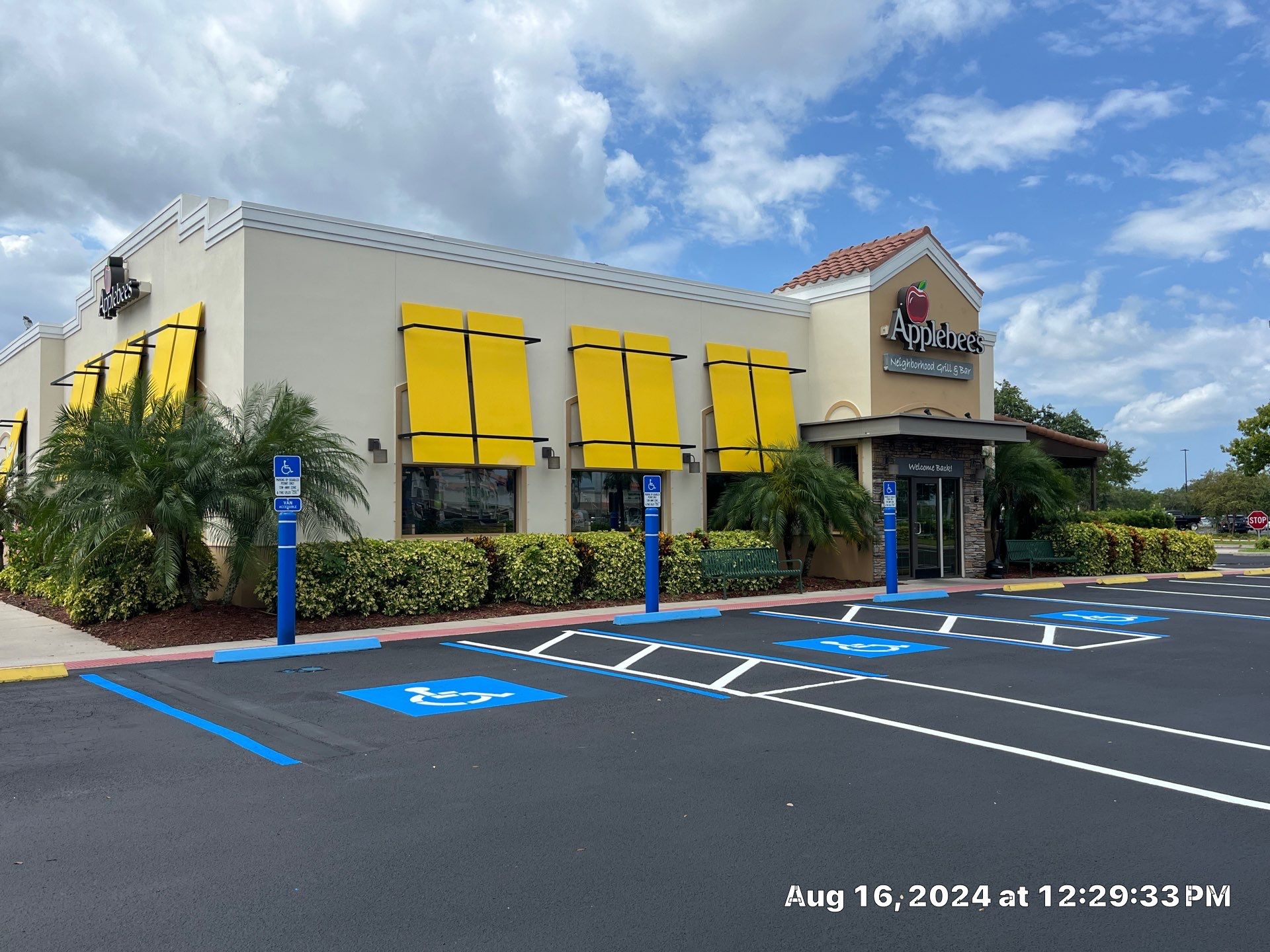 Smart Maintenance, Lasting Appeal: Parking Lot Upgrade at Applebee’s by Everline Coatings & Services - Southwest FL