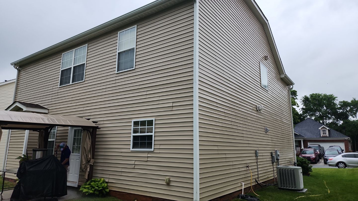 House Wash using cleaner by Power Wash Masters LLC