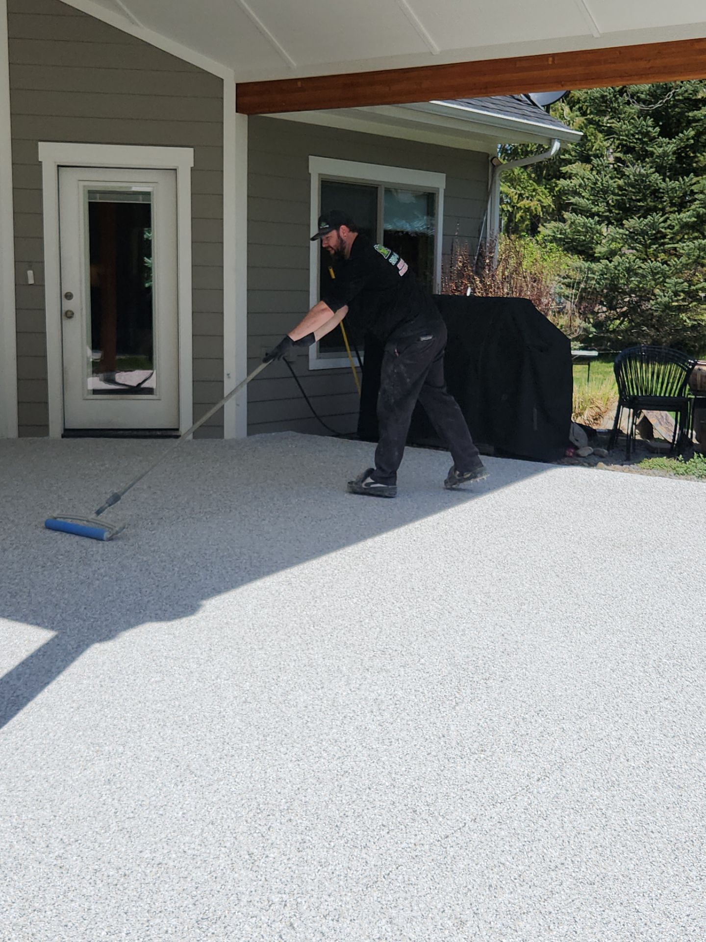 Patio Transformation using Mt Everest by Croc Coatings, LLC