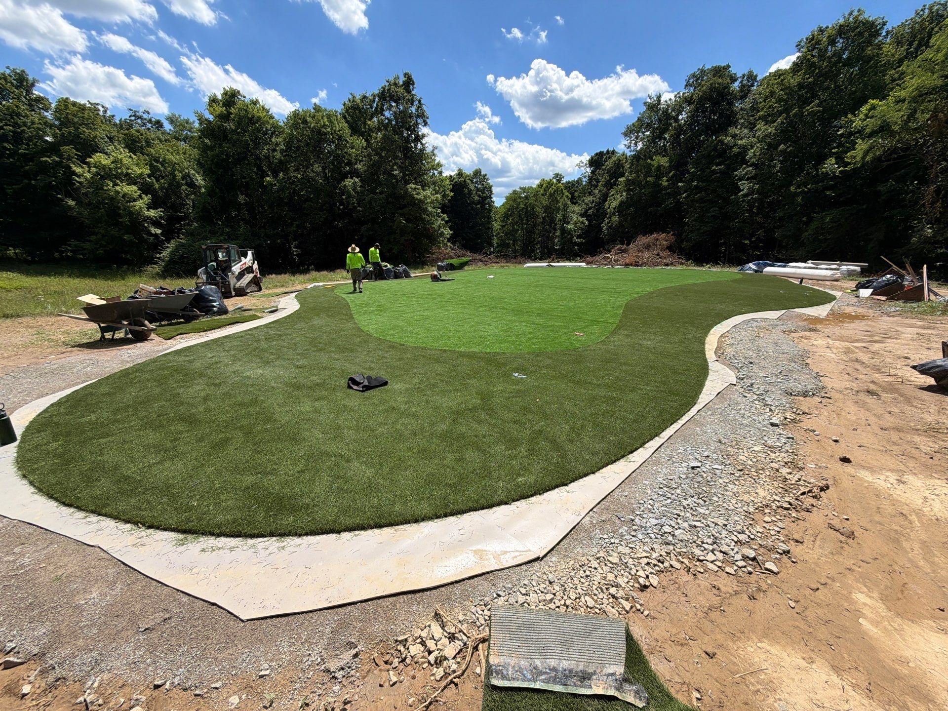 Custom Replica Golf Green and Tee Boxes in Batavia, Ohio by Southwest Greens Midwest